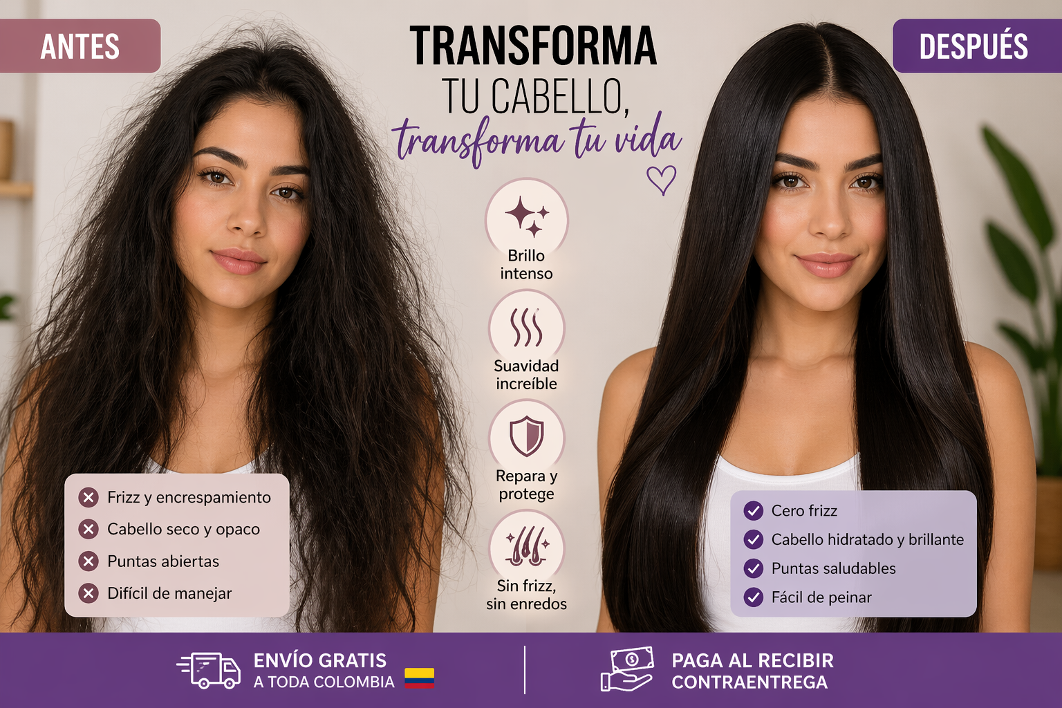 Mascarilla Reparadora con Efecto Queratina (60g)